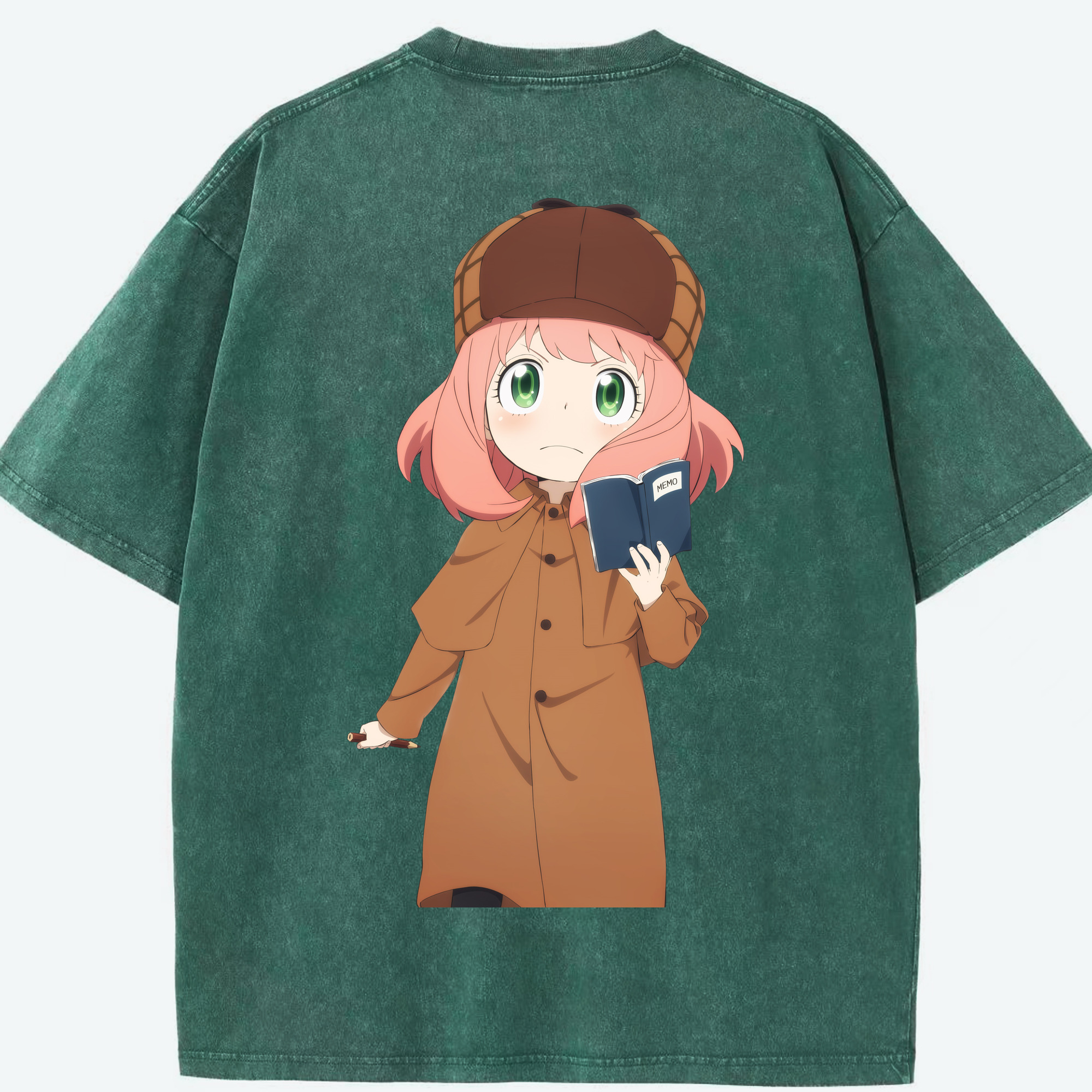 （画像用） SPY×FAMILY间谍家家酒 綿100% ヴィンテージ風 半袖Tシャツ（背面プリント）